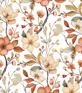 LOUISON - Papier peint fleurs nostalgique
